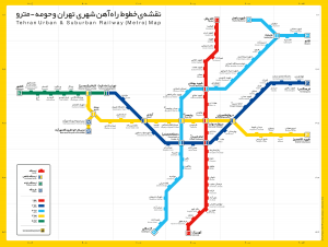 نقشه مترو تهران